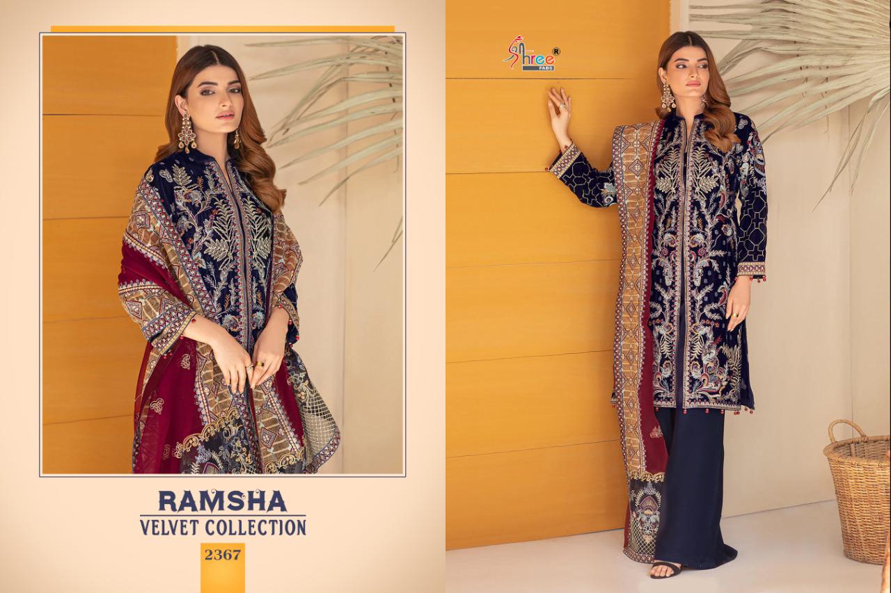 Shree Ramsha Velvet Fancy Festival Wear Latest Pakistani Salwar Suit Collection
